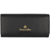 Ladies Accessories Braccialini | Braccialini Women'S Black Leather Flap Wallet B16701-Black