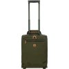 Luggage: Travel Bags And Suitcases BRIC'S | Bric'S X-Collection Green Olive Nylon Softside Carry-On Underseat Spinner Trunk, Xs Bxl58103.078