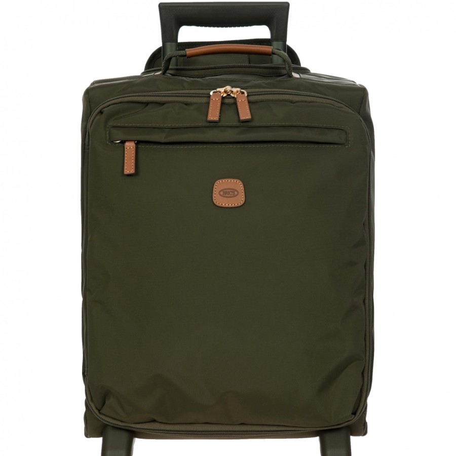 Luggage: Travel Bags And Suitcases BRIC'S | Bric'S X-Collection Green Olive Nylon Softside Carry-On Underseat Spinner Trunk, Xs Bxl58103.078