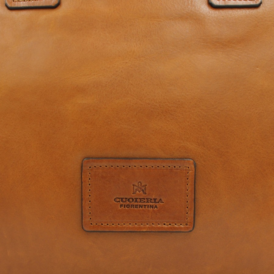 Business Bags Cuoieria Fiorentina | Cuoieria Fiorentina Business Bag Of Natural Tuscan Leather, In Classic Style, Made In Italy 5609735