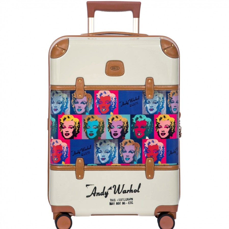 Luggage: Travel Bags And Suitcases BRIC'S | Bric'S Bellagio Andy Warhol Collection Hardside Carry-On Spinner Suitcase, S, Cream Color Bbw08301.930