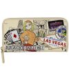 Ladies Accessories Braccialini | Braccialini Postcards Zip Around Wallet, Casino In Las Vegas Themed B17378_126-Ca-818-Uni