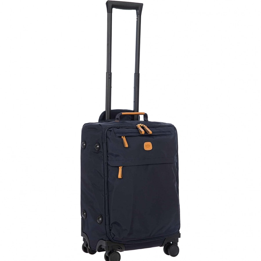 Luggage: Travel Bags And Suitcases BRIC'S | Bric'S X-Collection Cabin Spinner Suitcase Of Navy Blue Nylon, Small 55 Cm / 21.7 Bxl58117.050