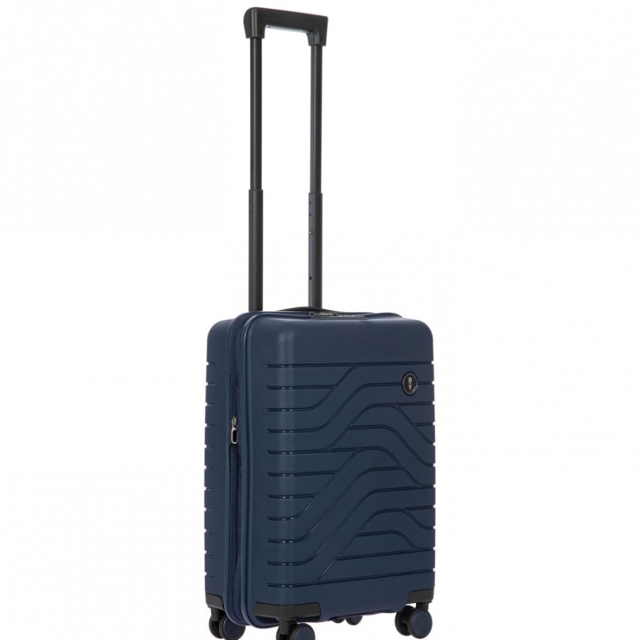 Luggage: Travel Bags And Suitcases BRIC'S BY | Bric'S By Ulisse Hardside Cabin Spinner Expandable Suitcase, Ocean Blue Color, S B1Y08430.050