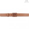 Ladies Accessories Armani Exchange | Armani Exchange Women'S Belt With Square Buckle, Ocher Color 9411300A874109352