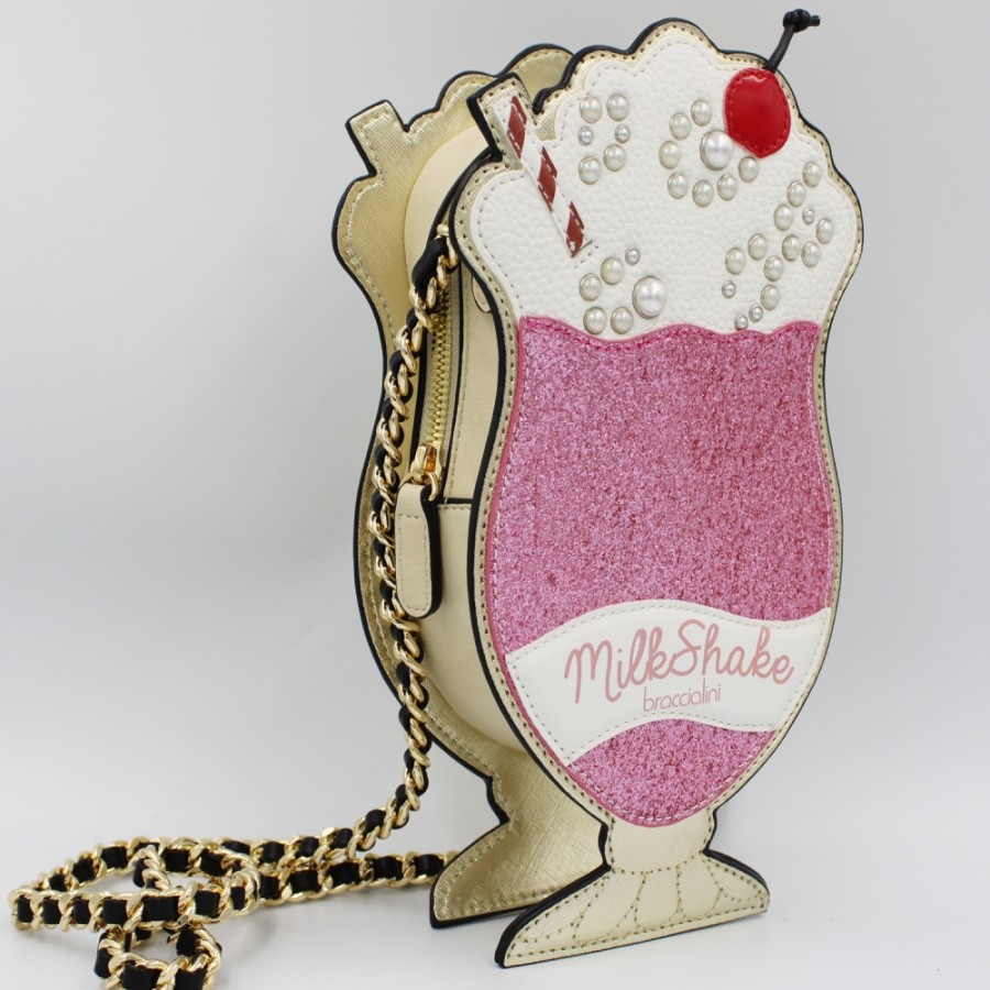 Ladies Bags Braccialini | Braccialini Shoulder Bag In The Shape Of A Milkshake Glass B16431