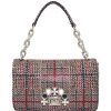 Ladies Bags ERMANNO Ermanno Scervino | Ermanno Ermanno Scervino Fashion Leather Mini Flap Bag With Tartan Pattern Made In Italy 12400471