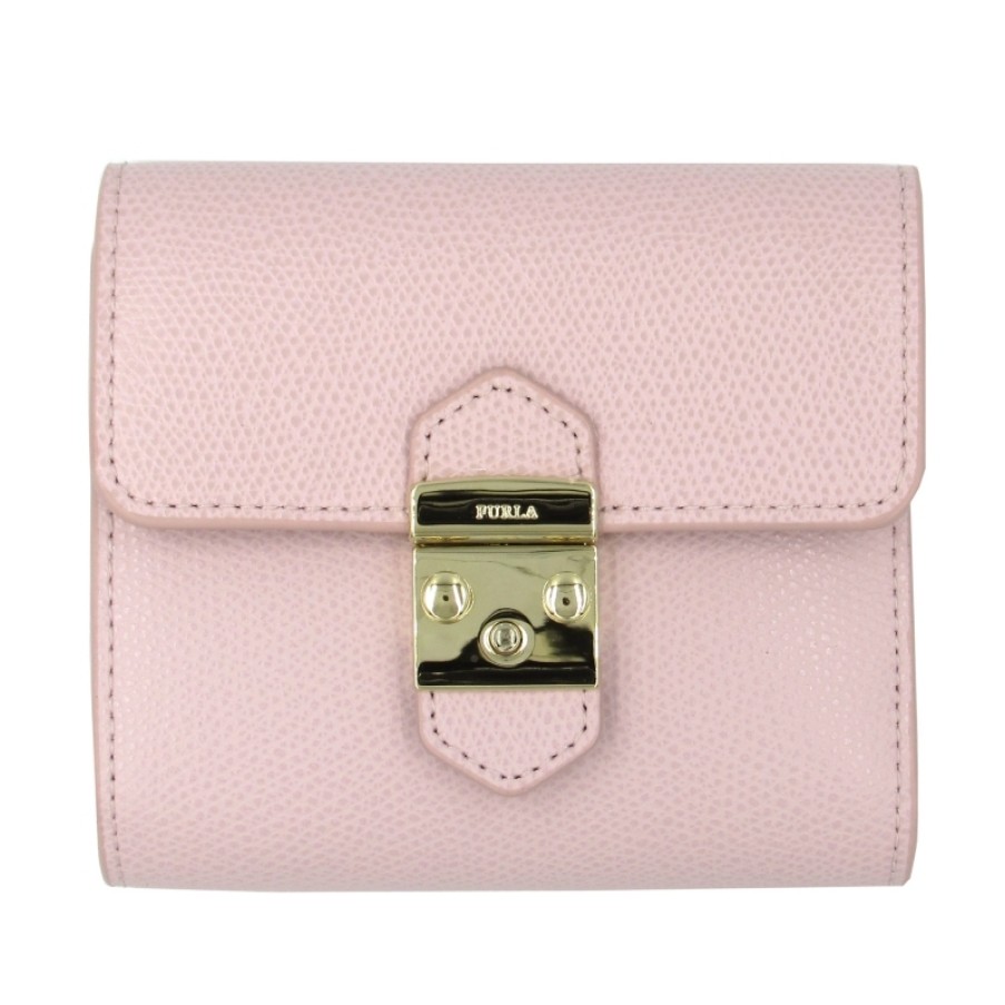 Ladies Accessories FURLA | Furla Metropolis Pink Leather Small Wallet 0988427