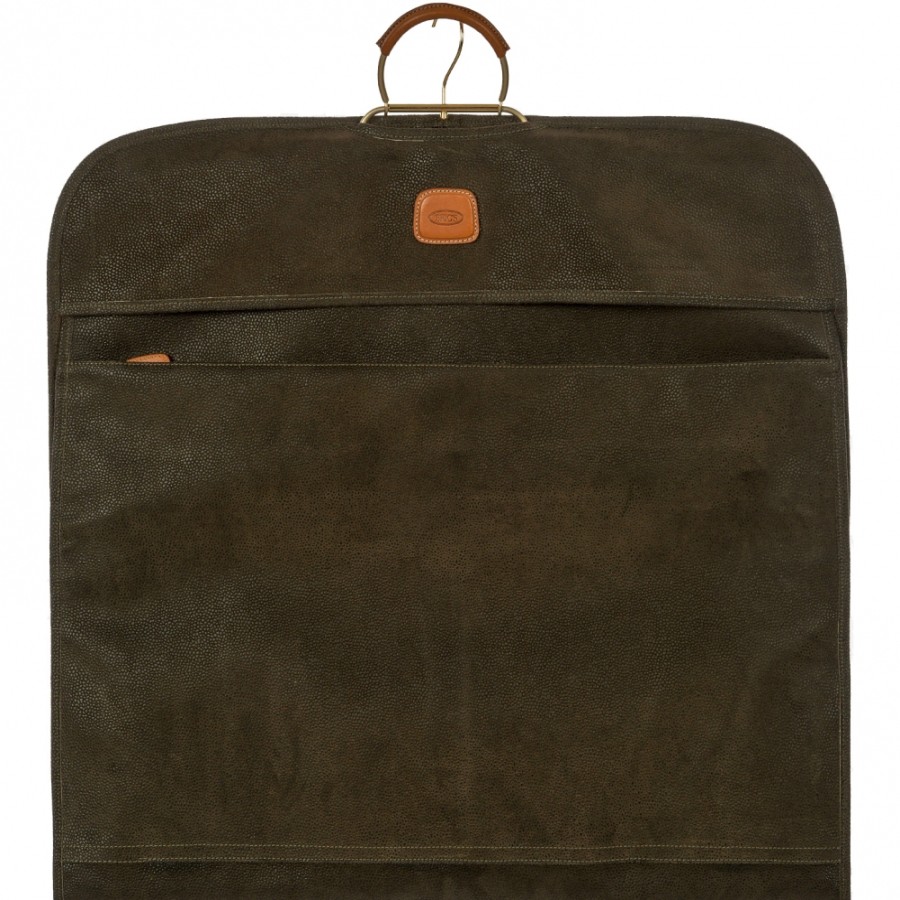 Luggage: Travel Bags And Suitcases BRIC'S | Bric'S Life Travel Garment Bag / Suit Cover, Olive Brown Color Blf00332.378