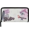 Ladies Accessories Braccialini | Braccialini Large White Women'S Wallet With Zip, Postcard Italy Theme B16410-Italy