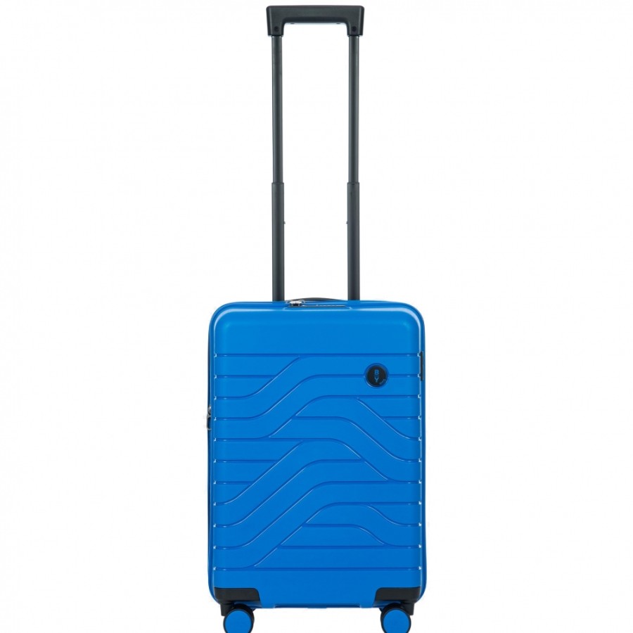 Luggage: Travel Bags And Suitcases BRIC'S BY | Bric'S By Ulisse Electric Blue Hardside Cabin Spinner Expandable Suitcase, S B1Y08430.537