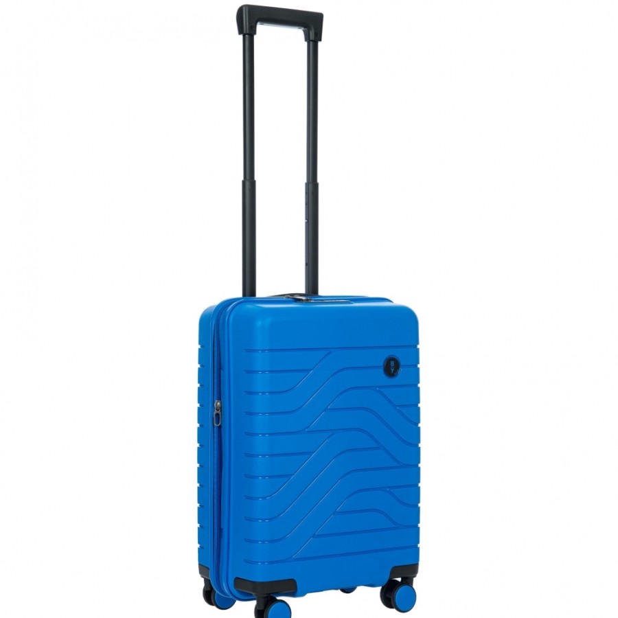 Luggage: Travel Bags And Suitcases BRIC'S BY | Bric'S By Ulisse Electric Blue Hardside Cabin Spinner Expandable Suitcase, S B1Y08430.537