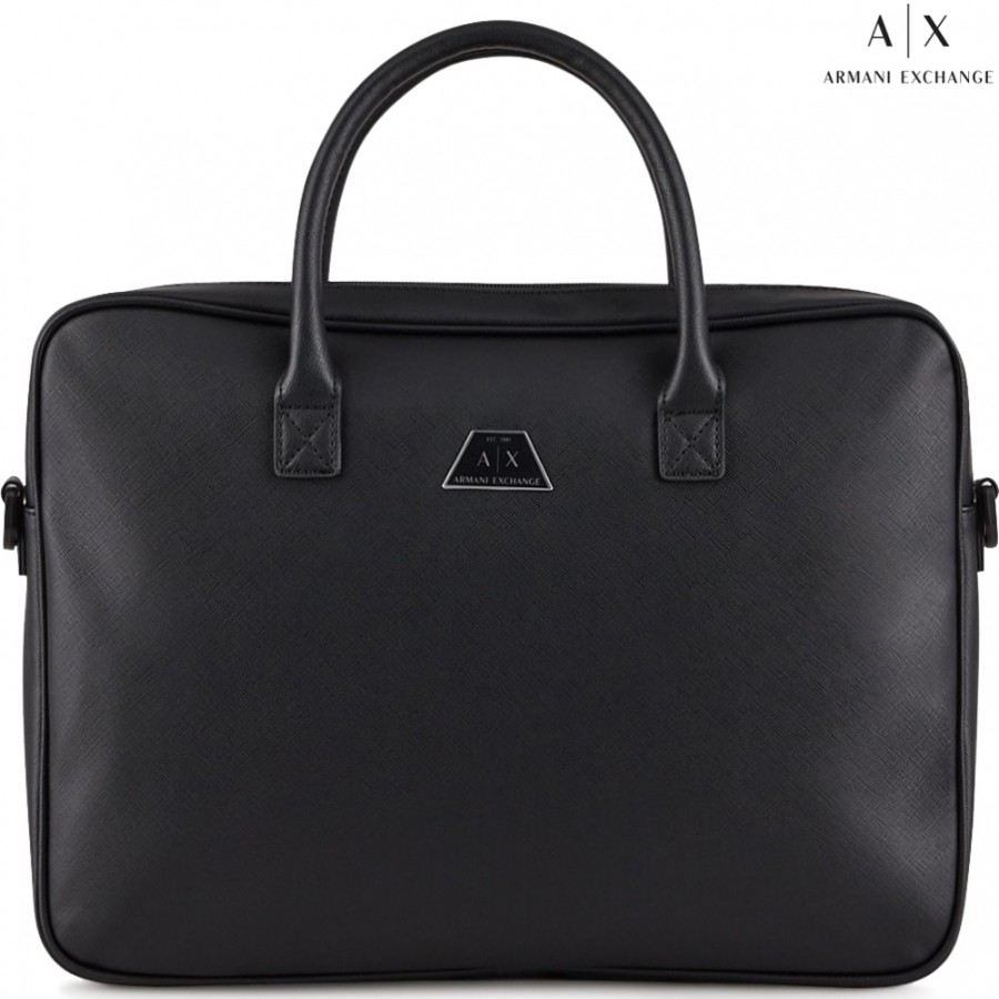 Business Bags Armani Exchange | Armani Exchange Men'S Black Business Carry-Laptop 15 952195-Cc523