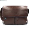 Mens Bags Piquadro | Piquadro Men'S Brown Leather Messenger Bag Ca3337B2/Mo