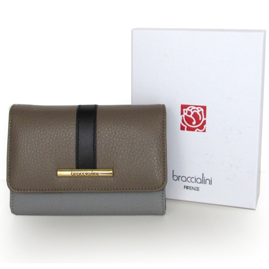 Ladies Accessories Braccialini | Braccialini Rossella Women'S Leather Wallet Made In Italy B10942_115_Ro