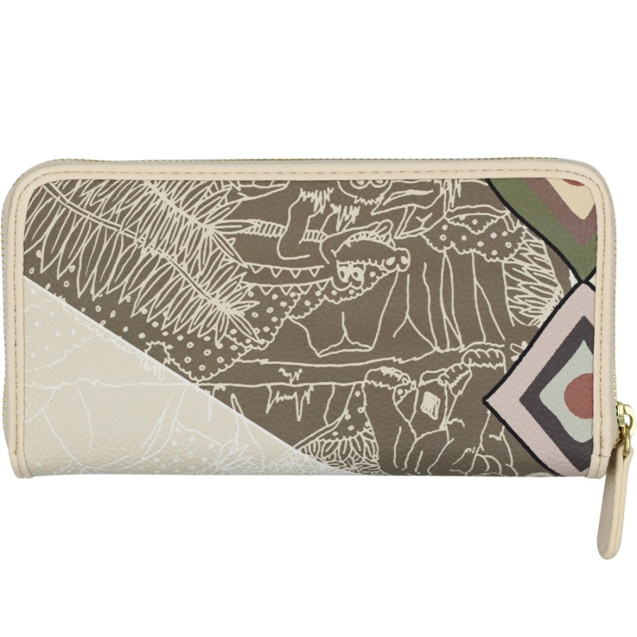 Ladies Accessories Braccialini | Braccialini Cartoline Zip-Around Wallet, Kenya B17088_126-Ca-818-Uni