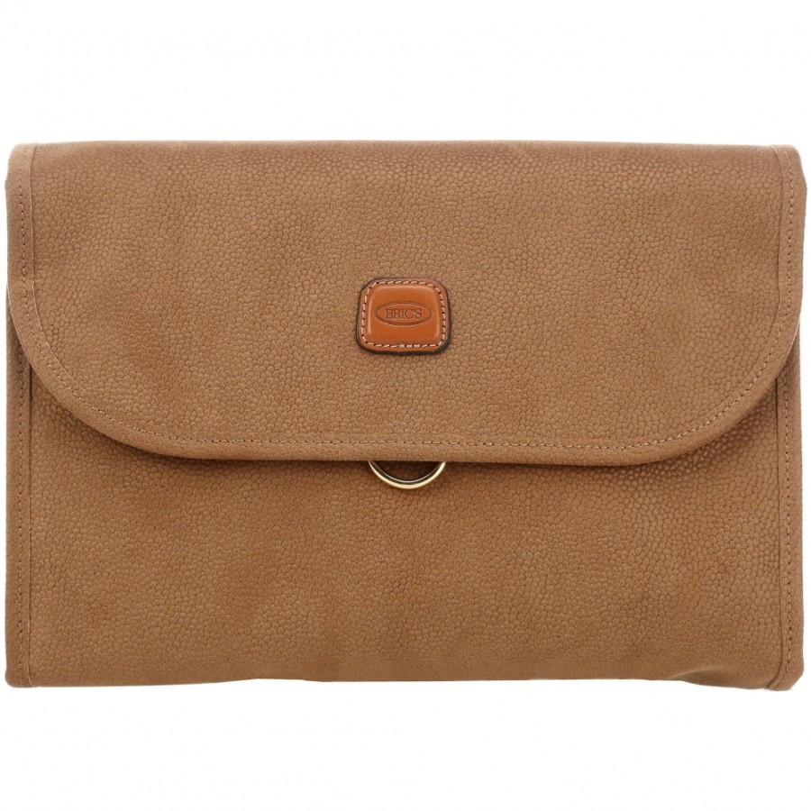 Luggage: Travel Bags And Suitcases BRIC'S | Bric'S Life Necessaire For Travel / Purse, With Hook, Ocher Color Blf00676.378