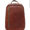 Mens Bags Cuoieria Fiorentina | Cuoieria Fiorentina Men'S Brown Vegetable Tanned Leather Backpack, Made In Italy B000005720040