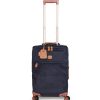 Luggage: Travel Bags And Suitcases BRIC'S | Bric'S Life Dark Blue Soft Side Carry-On Spinner Trunk, 4 Wheels, S 21 Blf58117.396