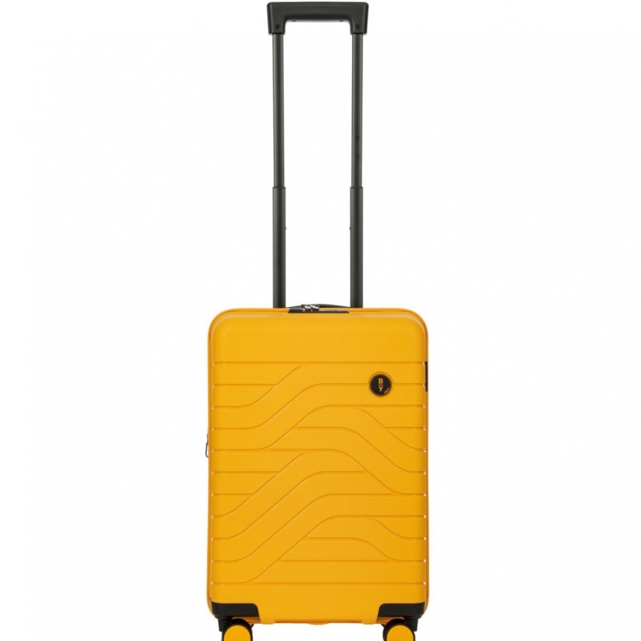 Luggage: Travel Bags And Suitcases BRIC'S BY | Bric'S By Ulisse Yellow Hardside Cabin Spinner Expandable Suitcase, S H. 55Cm / 21.7 B1Y08430.171