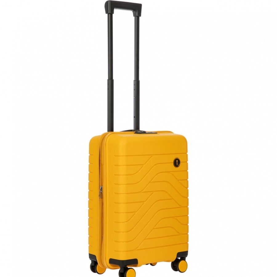 Luggage: Travel Bags And Suitcases BRIC'S BY | Bric'S By Ulisse Yellow Hardside Cabin Spinner Expandable Suitcase, S H. 55Cm / 21.7 B1Y08430.171