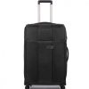 Luggage: Travel Bags And Suitcases PIQUADRO | Piquadro Medium Trolley Suitcase 4 Wheels Of Black Nylon With Zip And Combination Lock Bv4733Br/N