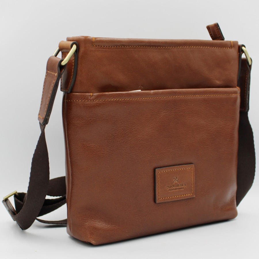 Mens Bags Cuoieria Fiorentina | Cuoieria Fiorentina Men'S Crossbody Bag Of Tuscan Stylized Vintage Brown Leather Bu00005738040