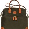 Luggage: Travel Bags And Suitcases BRIC'S | Bric'S Life Tote Bag With Upper Beauty-Case Of Olive-Colored Resistant Material Blf02530.378