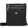 Mens Bags Tonelli Uomo | Tonelli Uomo Men'S Black Leather Crossbody Shoulder Bag For Ipad Made In Italy 2052