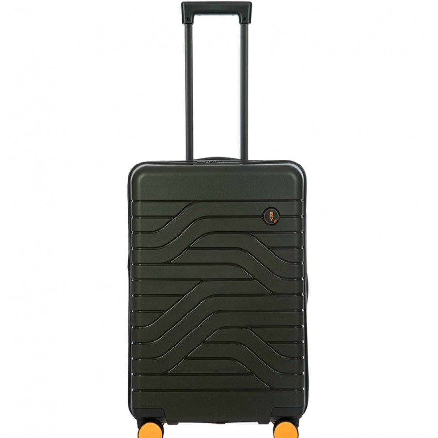 Luggage: Travel Bags And Suitcases BRIC'S BY | Bric'S By Ulisse Black Olive Hardside Spinner Suitcase, 65 Cm / 25 Inches Height, M B1Y08427.078